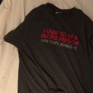 I used to be a people person t shirt